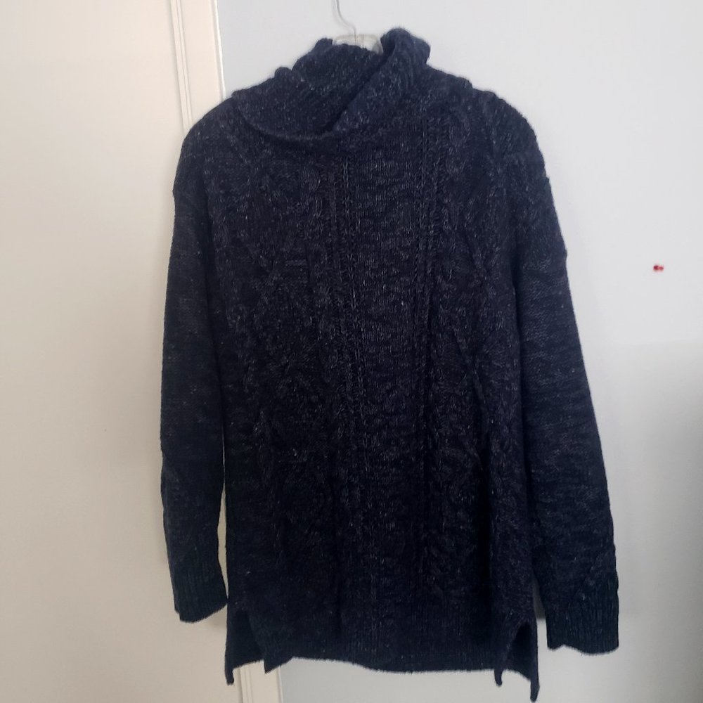 Dark blue Cowl Neck knitted sweater size M